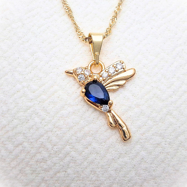 Collar Colibri Azul 1