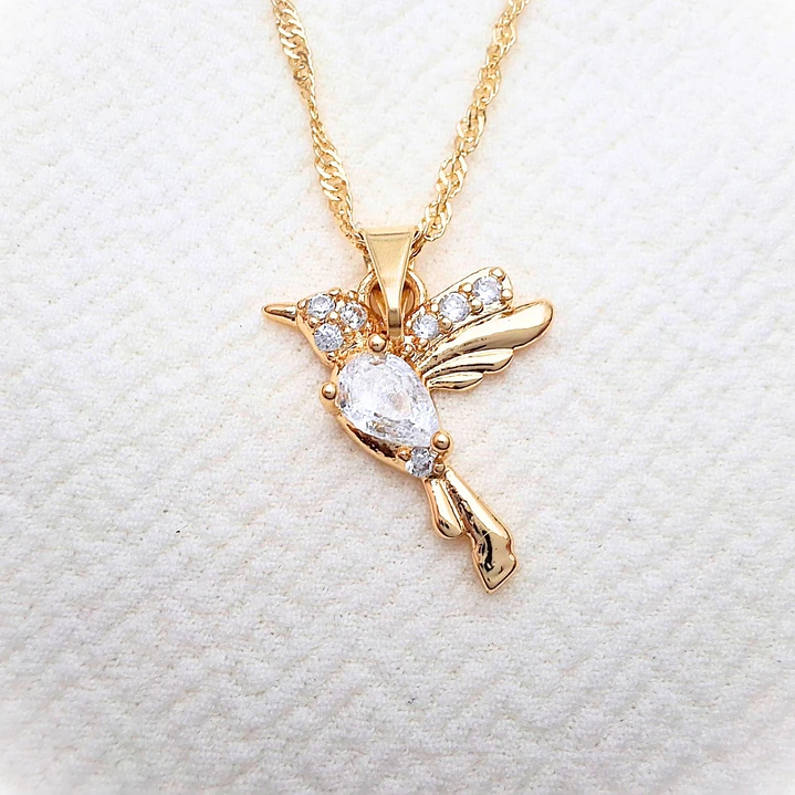 Collar Colibrí Blanco 1