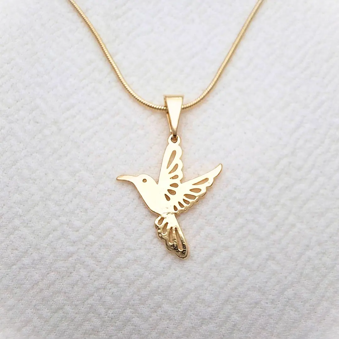 Collar Colibrí Dorado 1