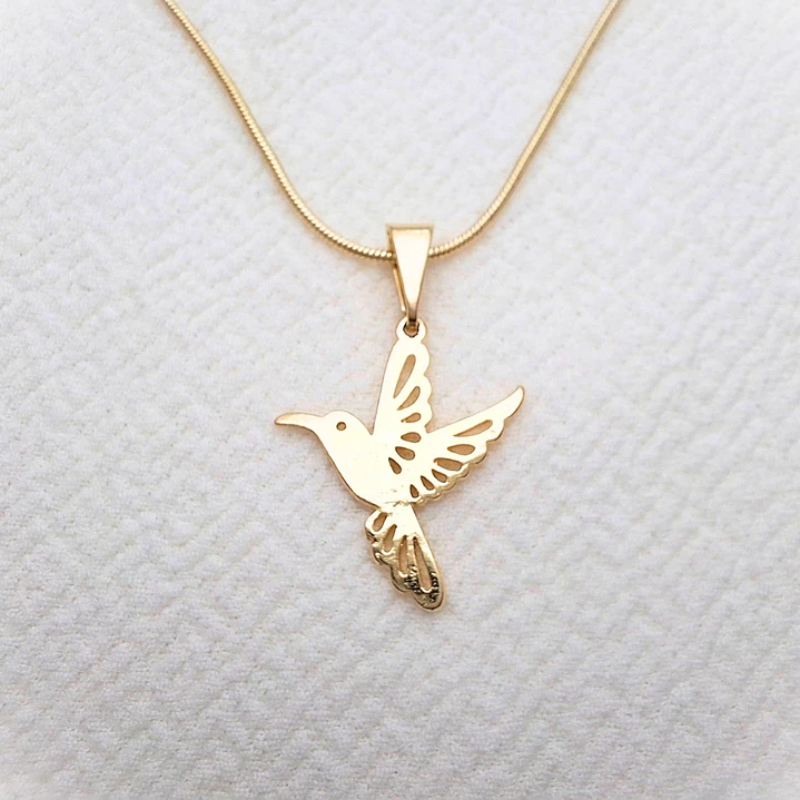 Collar Colibrí Dorado 1
