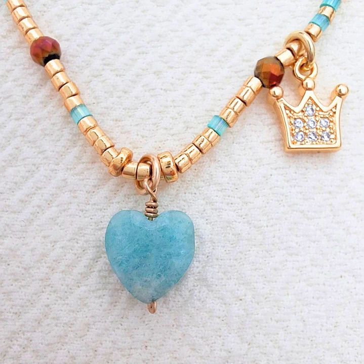 Collar piedra Amazonita  