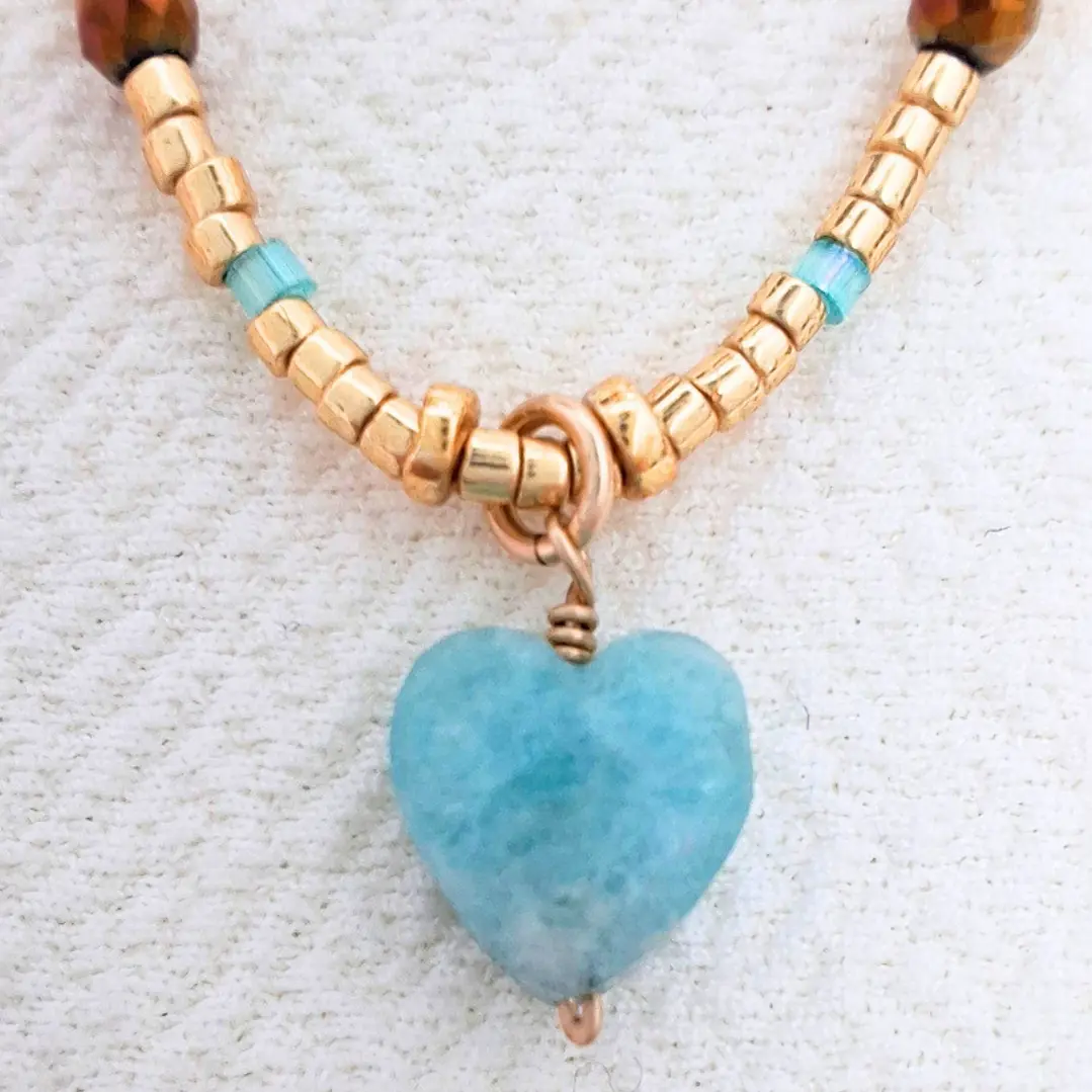 Collar piedra Amazonita  