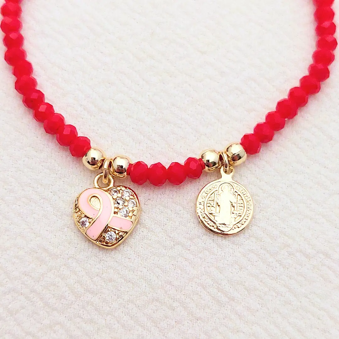 Pulsera Roja Lucha contra el cáncer de mama 1