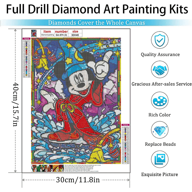 Kits De Pintura De Diamante 5d Donald 4 Unidades 30x40cms