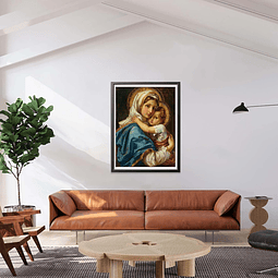 Kits De Pintura De Diamante 5d Diseño Virgen 30 C 40 Cms