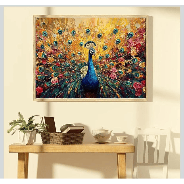 Kits De Pintura De Diamante 5d Diseño Avestruz 30x40 Cms