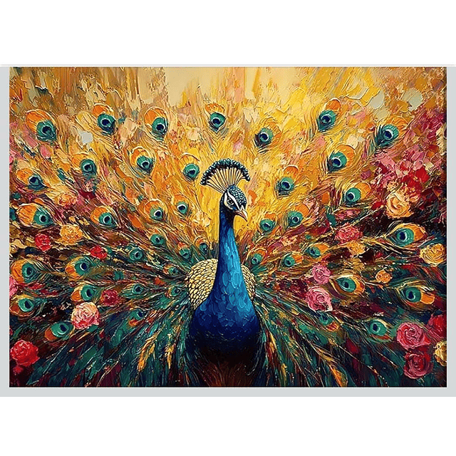 Kits De Pintura De Diamante 5d Diseño Avestruz 30x40 Cms