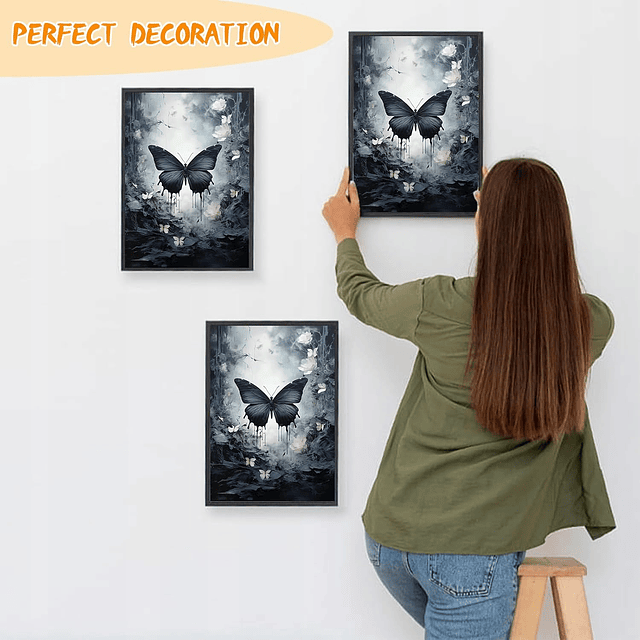 Kits De Pintura De Diamante 5d Diseño Mariposa 30x40 Cms