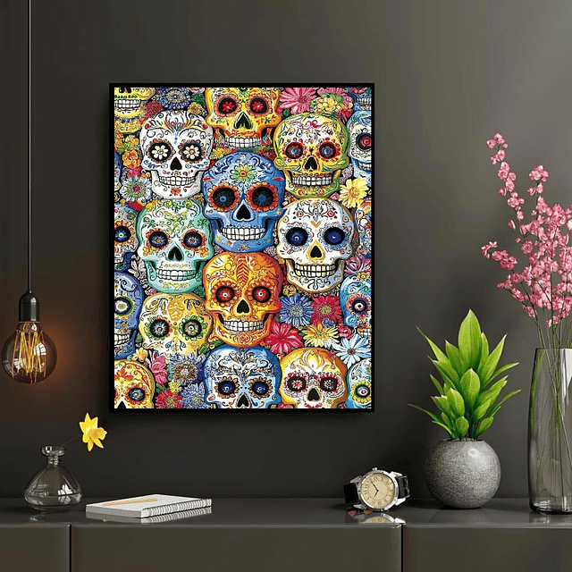 Kits De Pintura De Diamante 5d Diseño Vitral 30 X 40 Cms