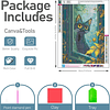 Kits De Pintura De Diamante 5d Diseño Gato 30 X 40 Cms