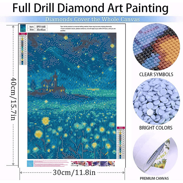 Kits De Pintura De Diamante 5d Diseño Princesa 30 X 40 Cms