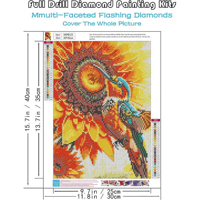 Kits De Pintura De Diamante 5d Diseño Pajaros 30*40cms