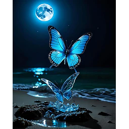 Kits De Pintura De Diamante 5d Diseño Mariposas 30x40 Cms