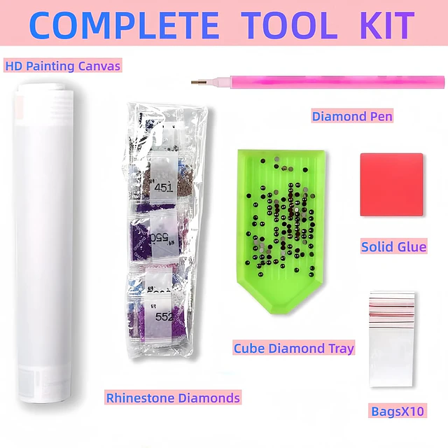 Kits De Pintura De Diamante 5d Diseño Mariposas 30x40 Cms