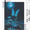 Kits De Pintura De Diamante 5d Diseño Mariposas 30x40 Cms
