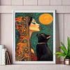 Kits De Pintura De Diamante 5d Diseño Gato 40x30 Cms
