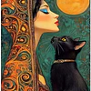 Kits De Pintura De Diamante 5d Diseño Gato 40x30 Cms