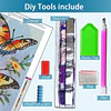 Kits De Pintura De Diamante 5d Diseño Multicolor 30x40 Cms
