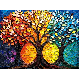 Kits De Pintura De Diamante 5d Hojas Otoño 30x40 Cms