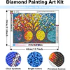Kits De Pintura De Diamante 5d Hojas Otoño 30x40 Cms