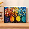 Kits De Pintura De Diamante 5d Hojas Otoño 30x40 Cms
