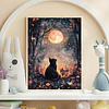 Kits De Pintura De Diamante 5d Diseño Luna Llena 30x40 Cms