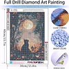 Kits De Pintura De Diamante 5d Diseño Luna Llena 30x40 Cms