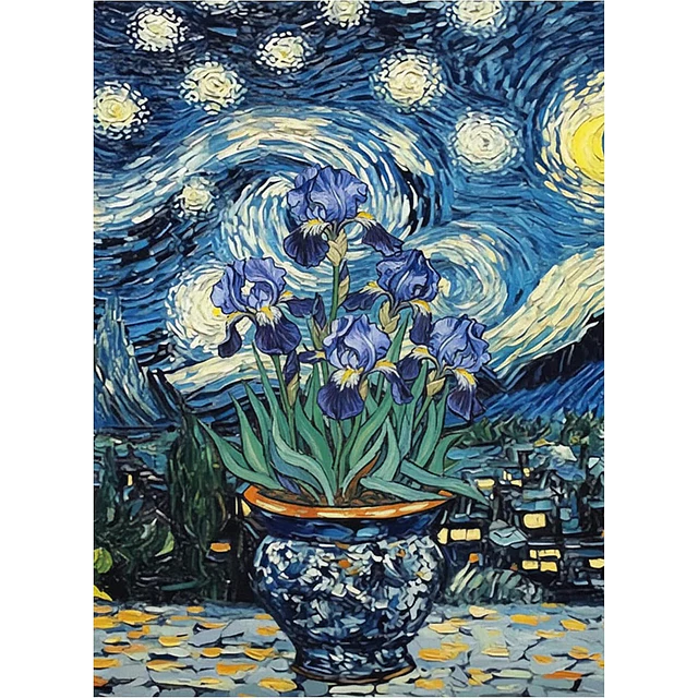 Kits De Pintura De Diamante 5d Diseño Estrellas 30x40cms
