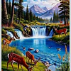 Kits De Pintura De Diamante 5d Diseño Selva 30x40 Cms