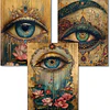 Kits De Pintura De Diamante 5d Diseño Ojo 3 Unidades 30x40cm