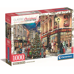 Rompecabezas Clementoni Paseo Navideño 1000 Piezas