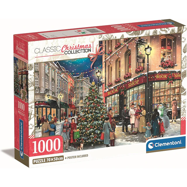 Rompecabezas Clementoni Paseo Navideño 1000 Piezas