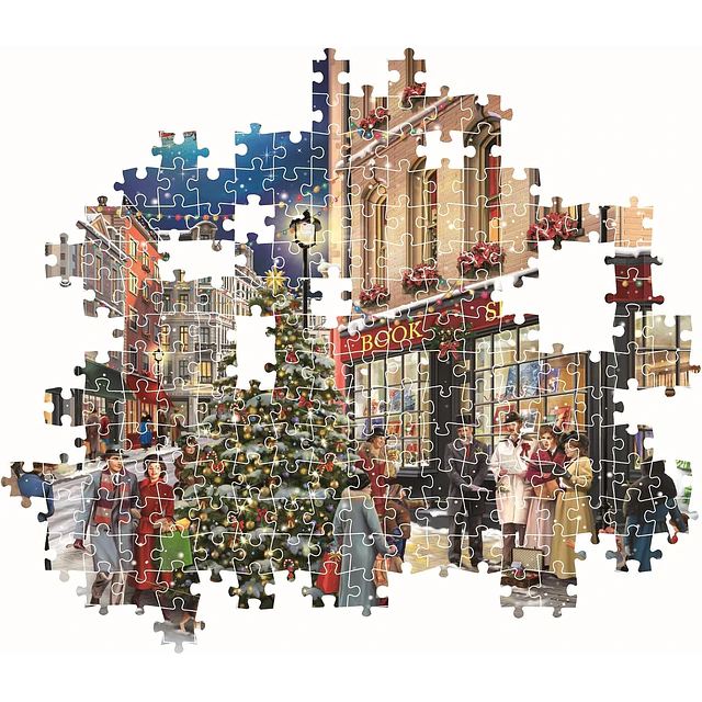 Rompecabezas Clementoni Paseo Navideño 1000 Piezas