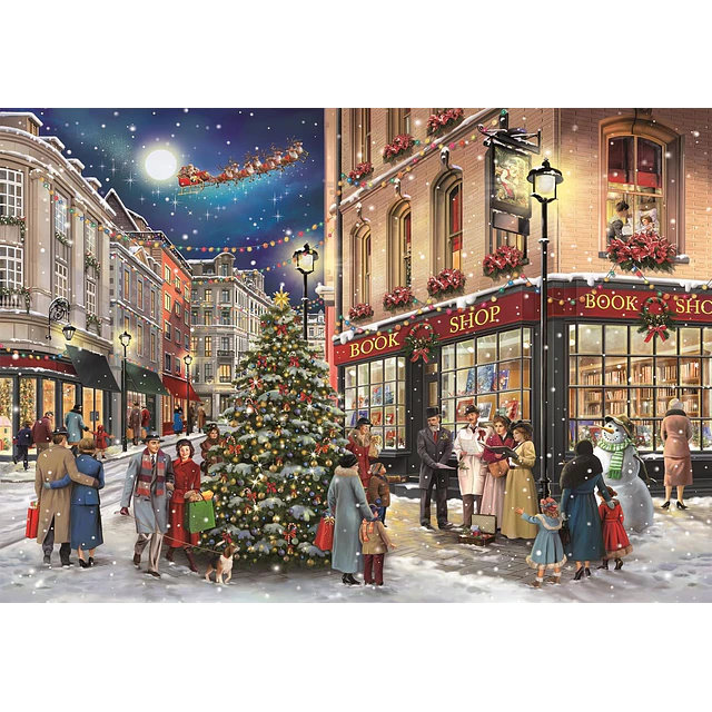 Rompecabezas Clementoni Paseo Navideño 1000 Piezas