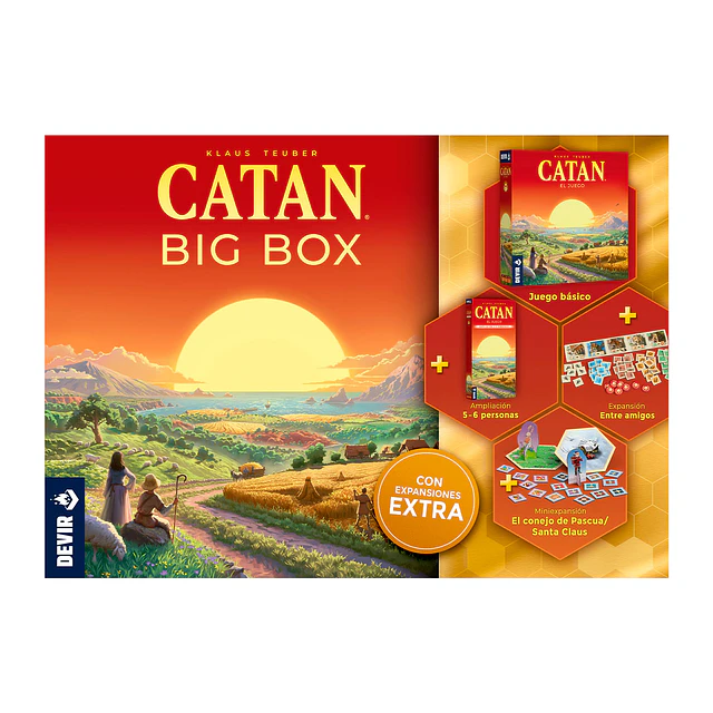 Catan Big Box Sexta Edición Con Expansión 6jugadores Español