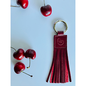 LLAVERO FLECO CEREZA