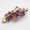 TOCADO FLORAL GUINDA GOLD