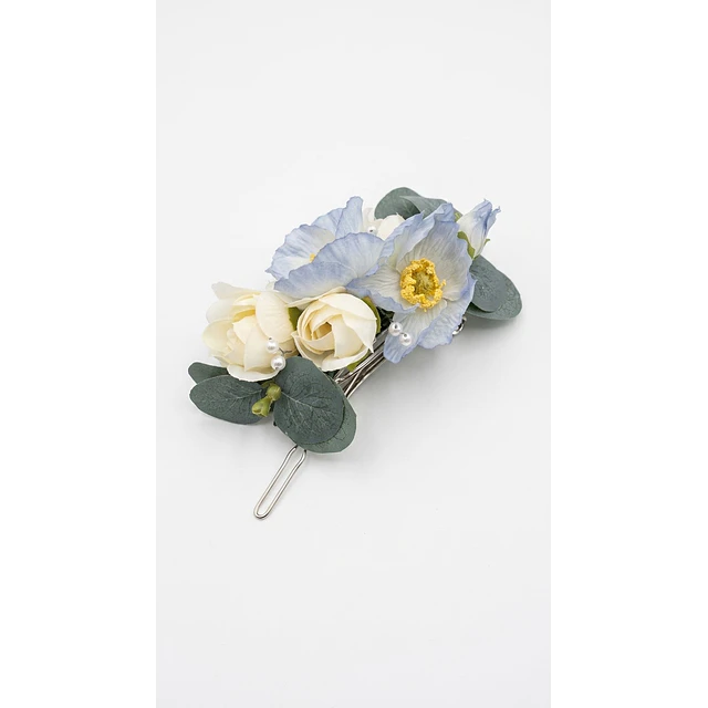 TOCADO FLORAL CELESTE
