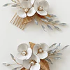 TOCADO FLORES METALICAS