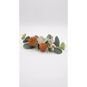 TOCADO FLORES ANARANJADAS