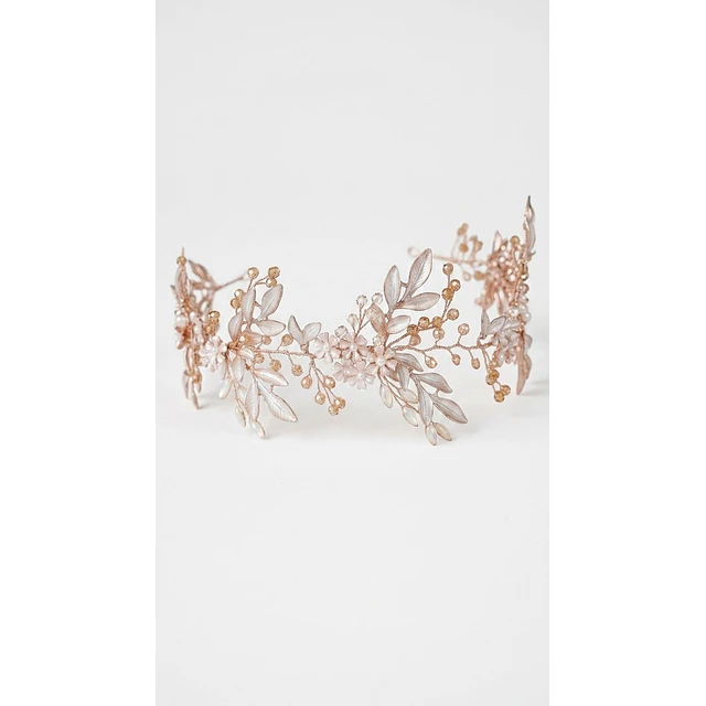 TOCADO FANTASIA FLORES METALICAS