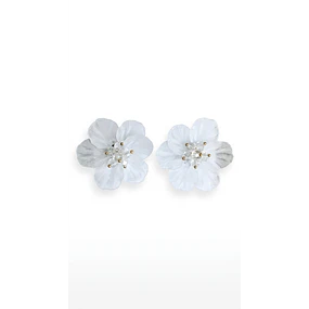 FLOR ACRILICA BLANCO TRANLUCIDO