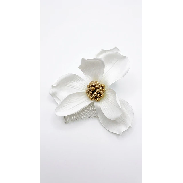 TOCADO FLOR BLANCA 