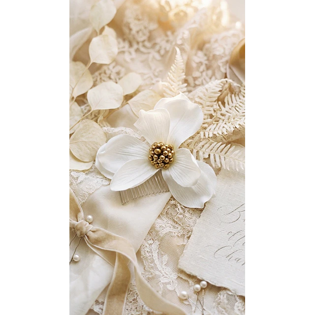 TOCADO FLOR BLANCA 