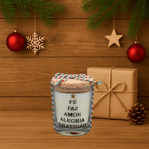 Vela de Natal com Mensagem