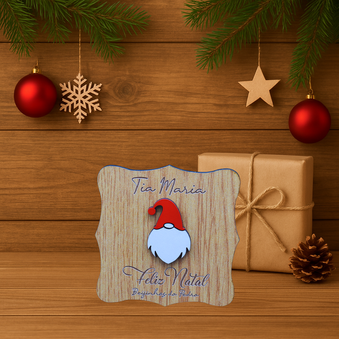 Íman de Natal Personalizado 1