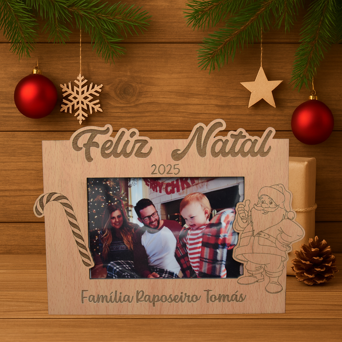 Moldura de Natal Personalizada 1