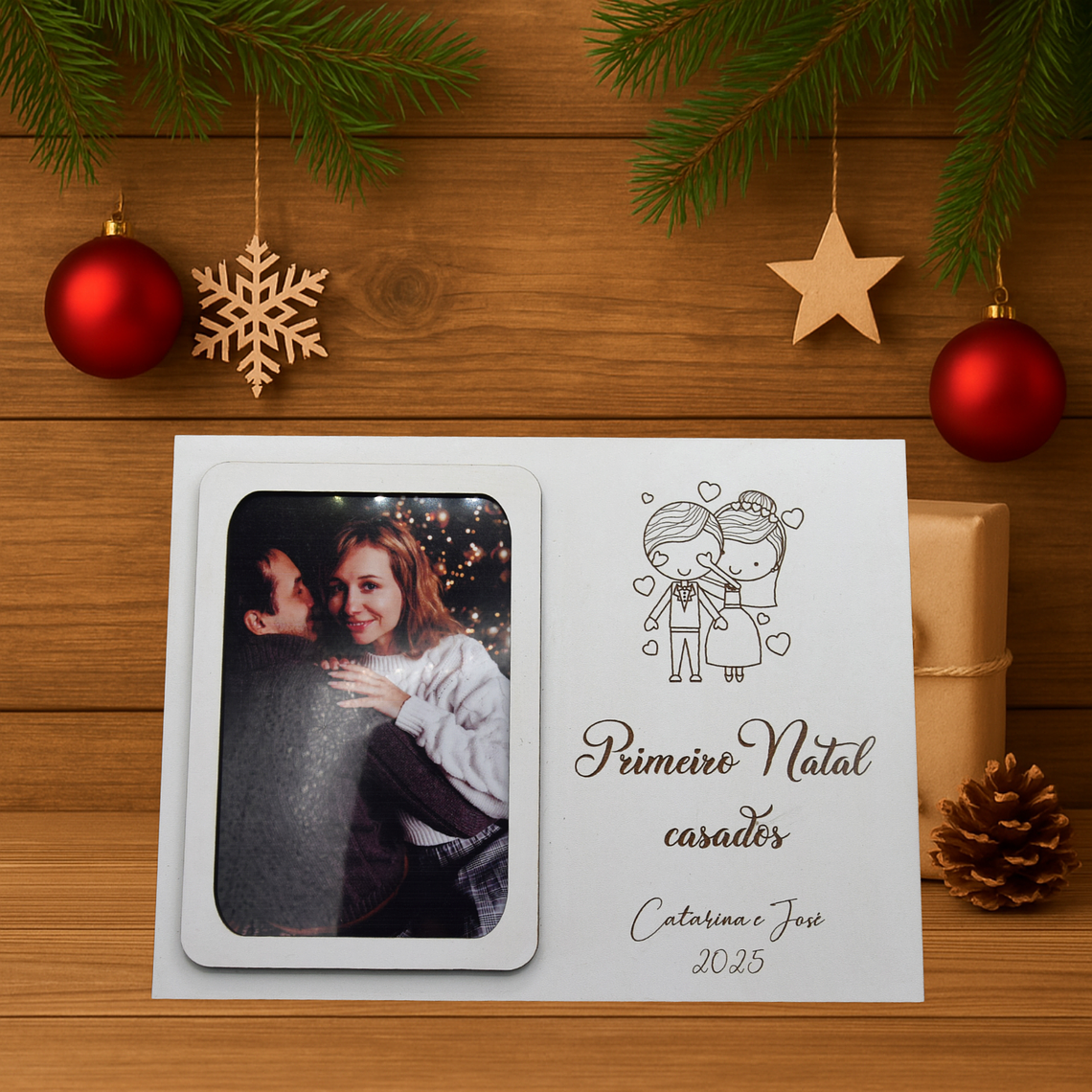 Moldura de Natal “Primeiro Natal Casados” 1