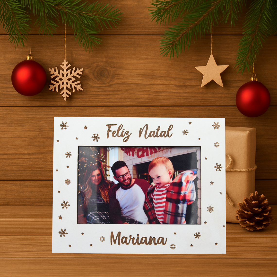 Moldura “Feliz Natal” com Nome 1
