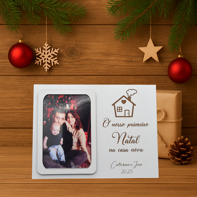 Moldura “O Nosso Primeiro Natal na Casa Nova” 1